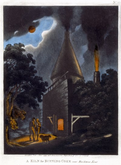 A Kiln for Burning Coke, near Maidstone, Kent, November 1799 by English School